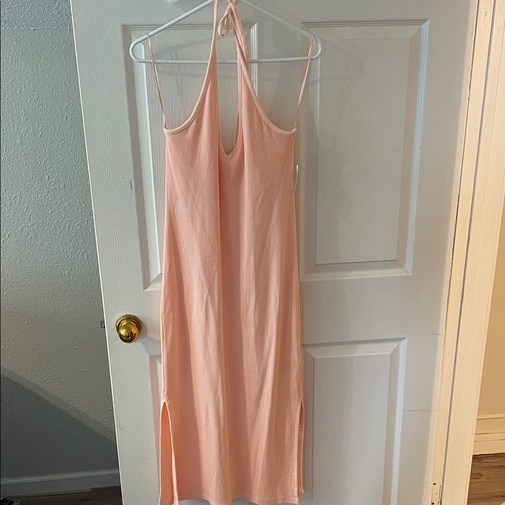 Old Navy Peach Backless Dress